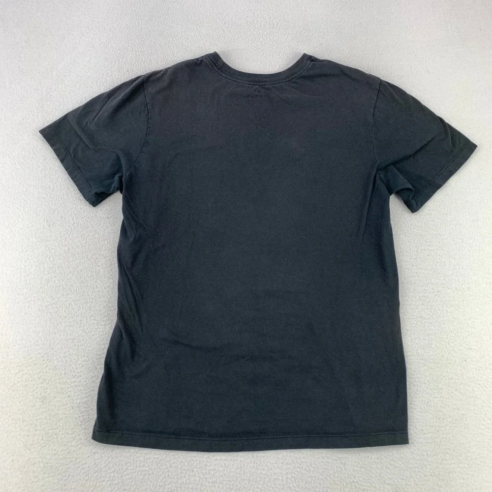 Nike T-Shirt Mens Medium Black Logo‎ World-Class Athletes Graphic Tee Faded
